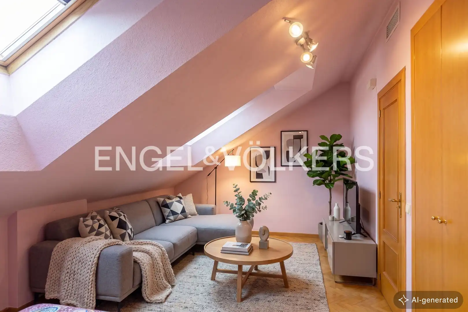 Living room of Houses for sale in Madrid  with Air Conditioner, Heating and Private garden