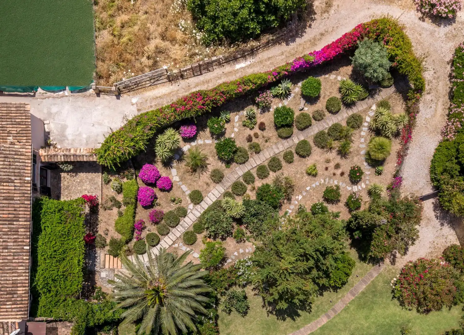 Garten von Einfamilien-Reihenhaus zum Verkauf in Andratx mit Klimaanlage, Heizung und Privatgarten
