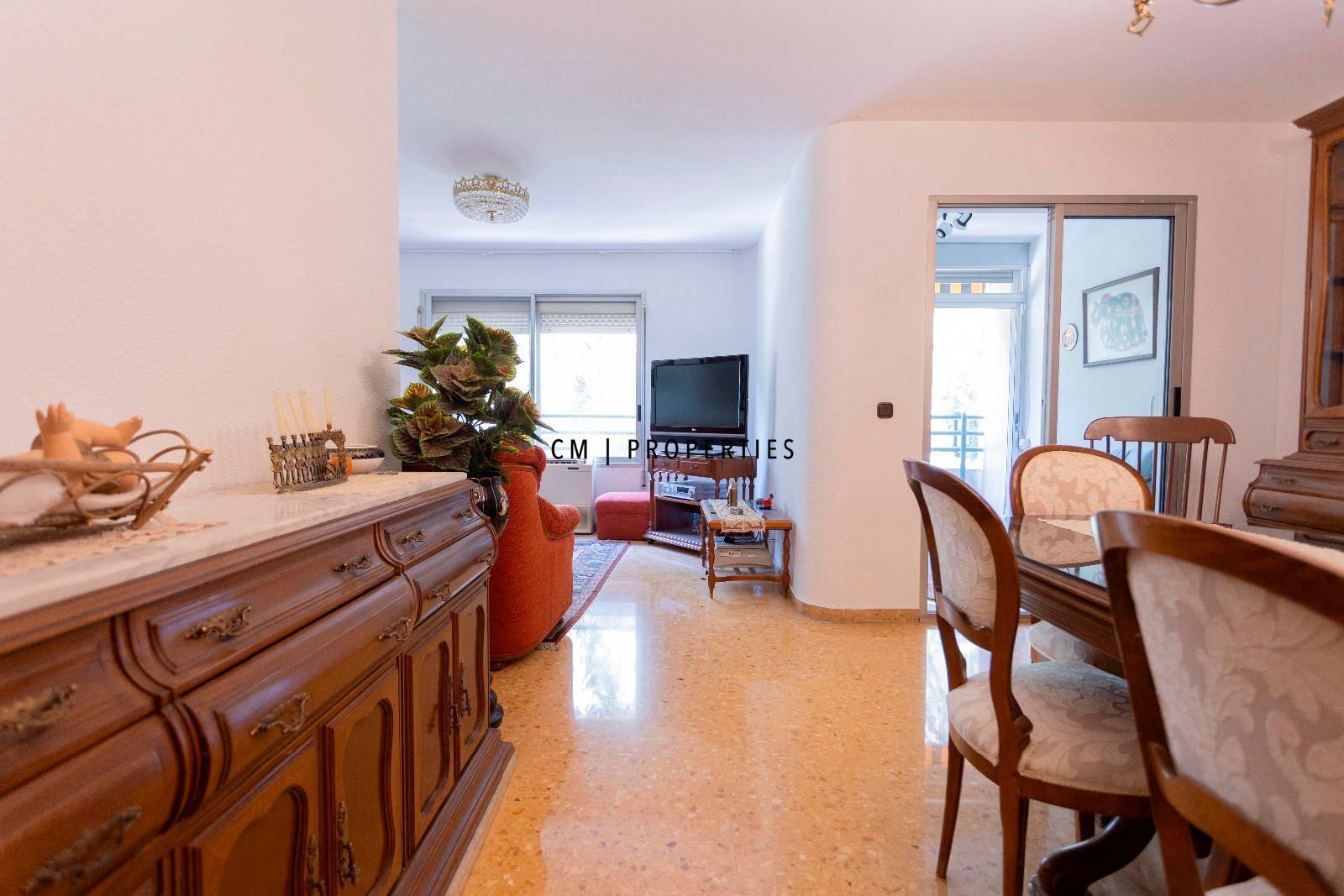Living room of Flat for sale in  Valencia Capital  with Air Conditioner, Terrace and Balcony