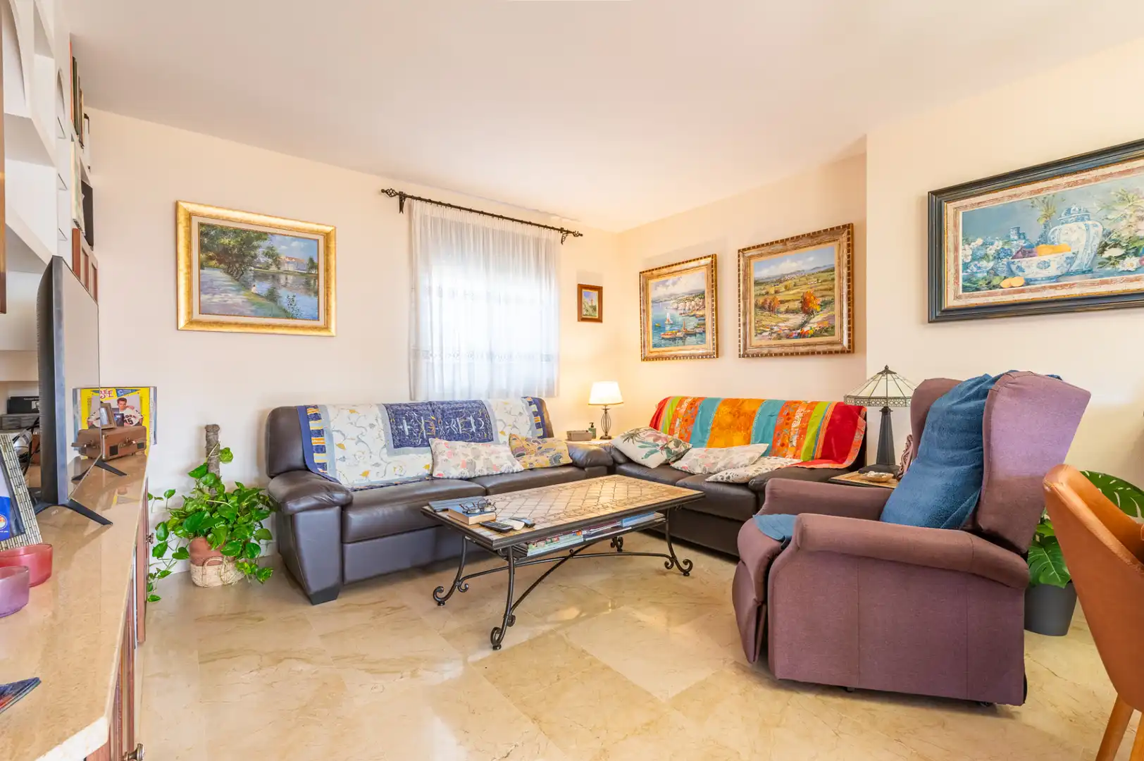 Sala d'estar de Àtic en venda en  Palma de Mallorca amb Aire condicionat, Calefacció i Terrassa