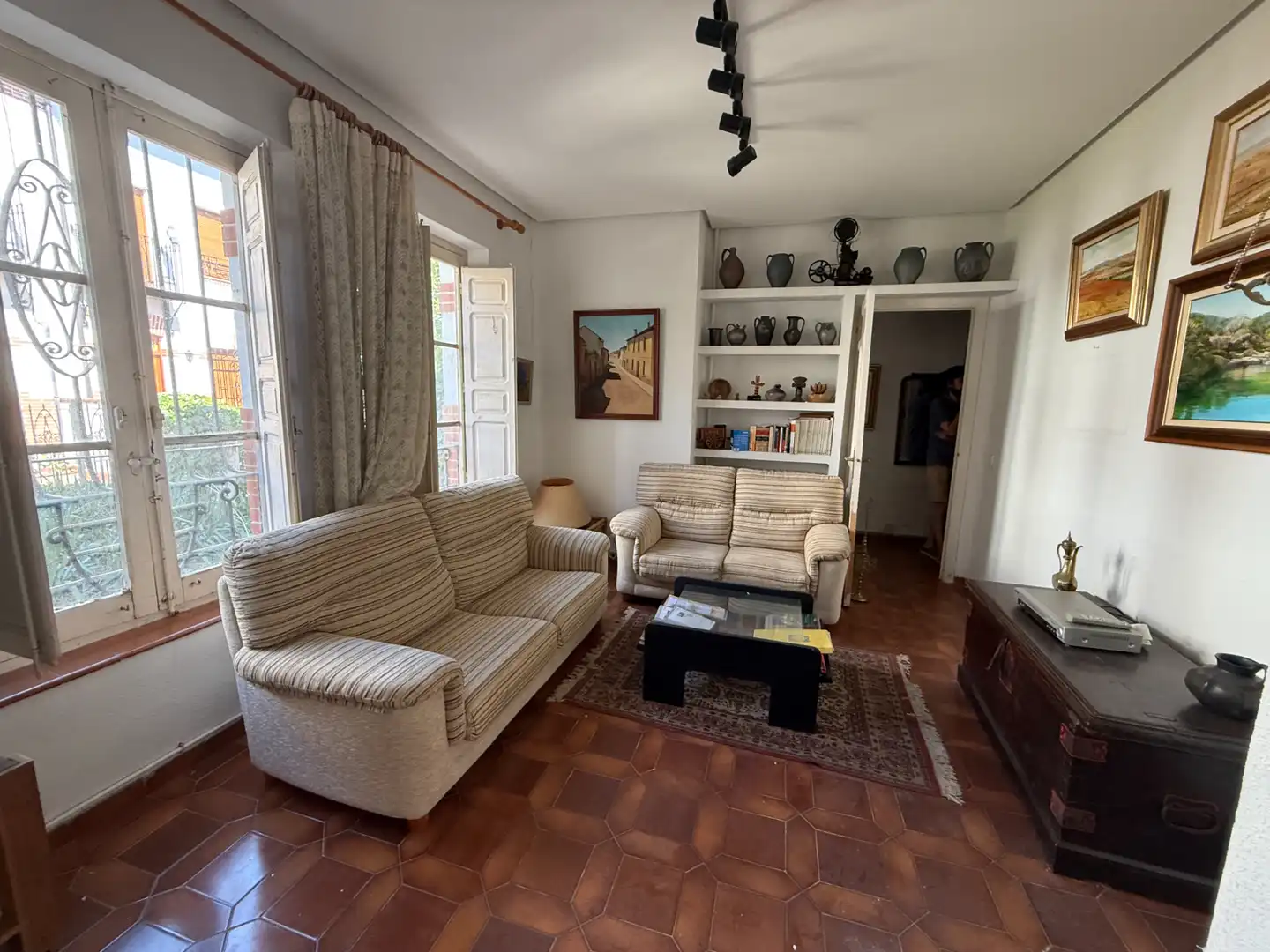Sala de estar de Casa o chalet en venta en Palencia con Calefacción, Terraza y Amueblado