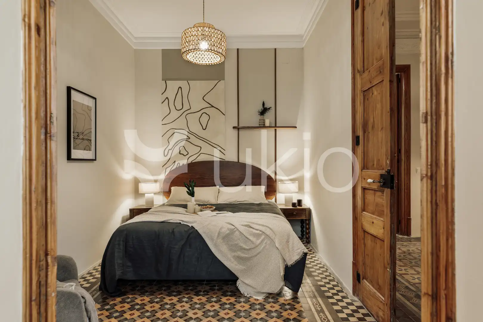 Habitación de Apartamento de alquiler en Barcelona con Aire acondicionado, Calefacción y Amueblado