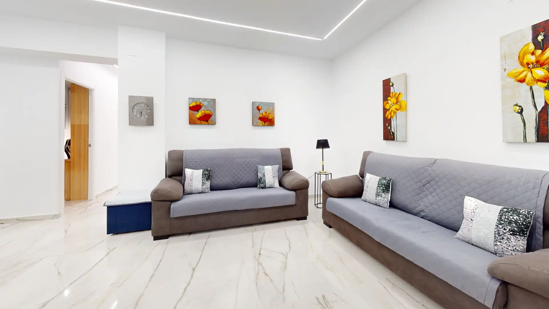 Sala d'estar de Casa adosada en venda en Sax amb Terrassa