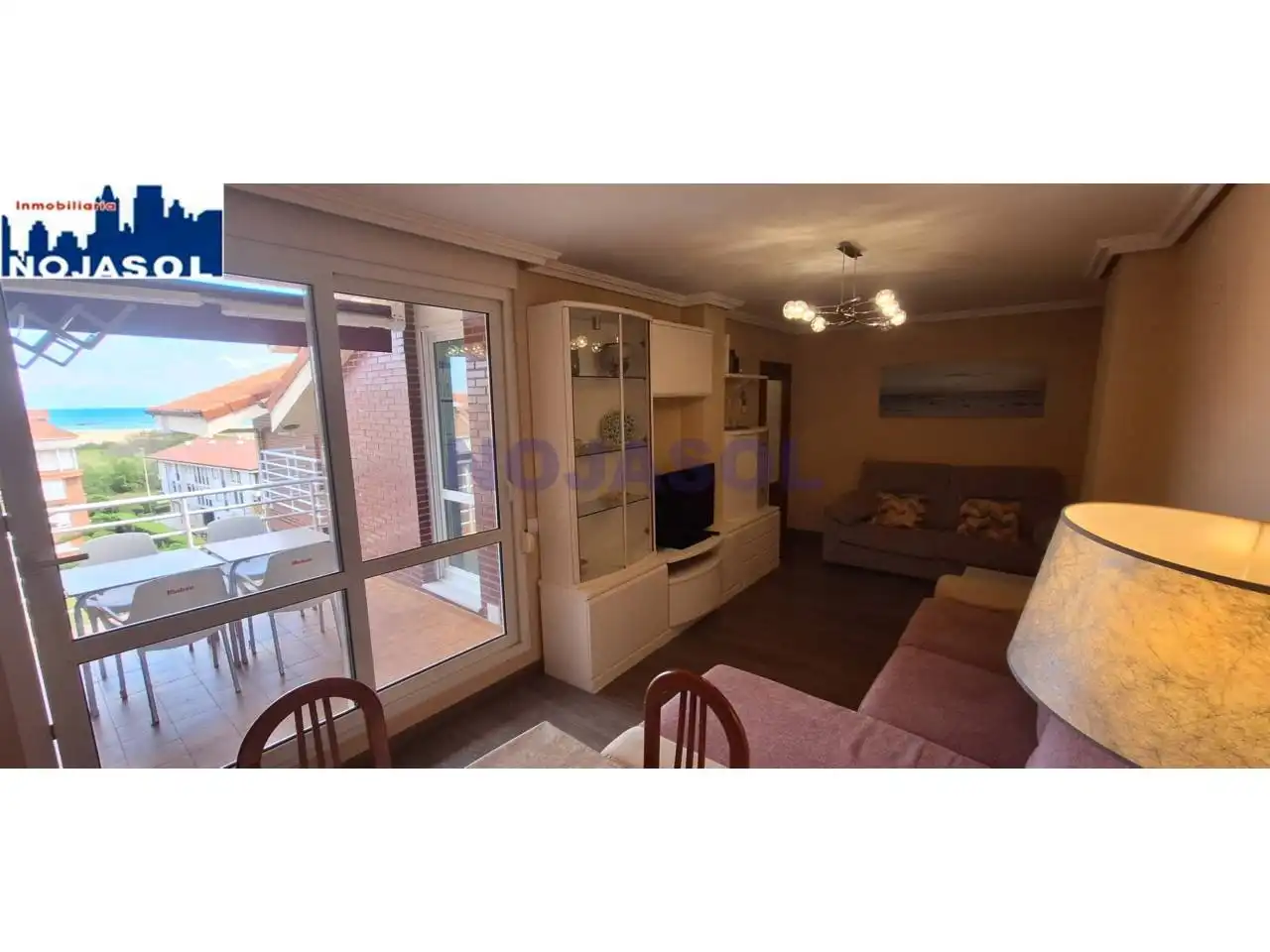 Terraza de Apartamento de alquiler en Noja con Calefacción, Terraza y Amueblado