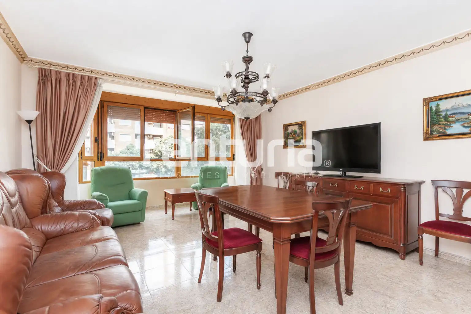 Living room of Flat for sale in Valencia  with Air Conditioner, Heating and Terrace