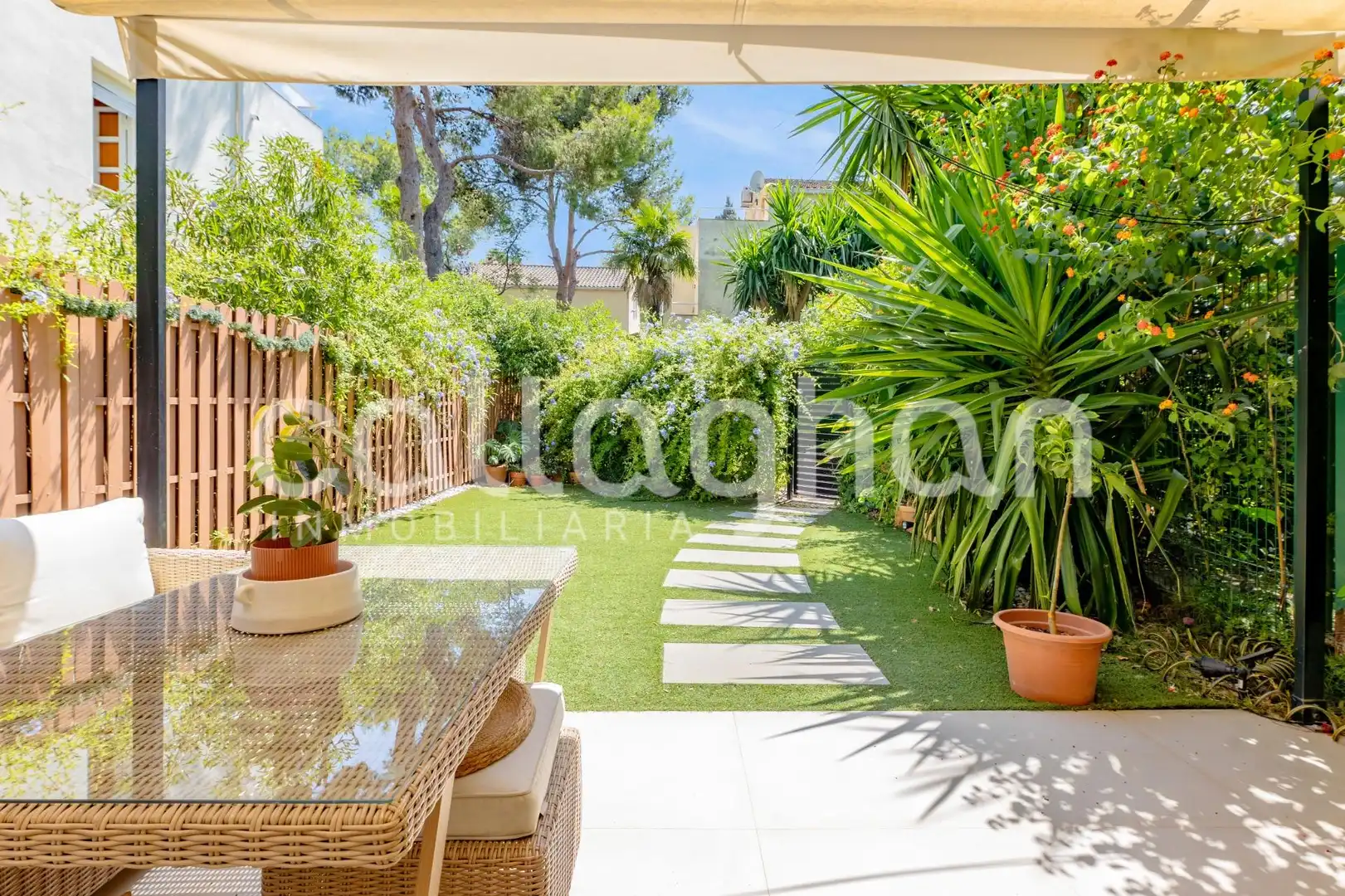 Jardín de Casa adosada en venta en Godella con Aire acondicionado, Calefacción y Jardín privado