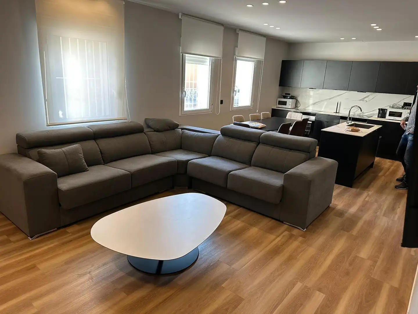 Sala de estar de Piso para compartir en Cartagena con Aire acondicionado, Calefacción y Terraza