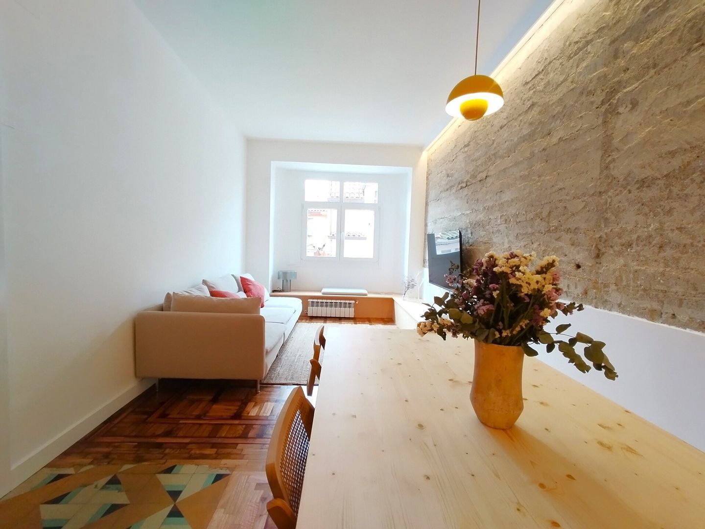 Living room of Flat to rent in A Coruña Capital   with Heating and Furnished