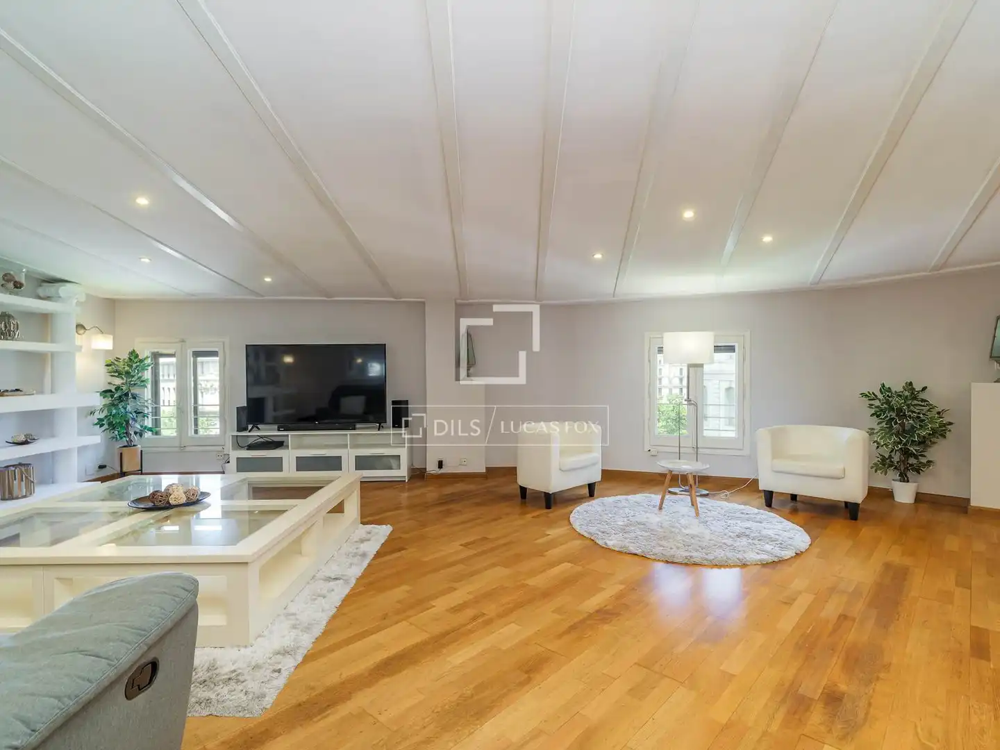 Sala d'estar de Pis en venda en Barcelona amb Aire condicionat i Calefacció