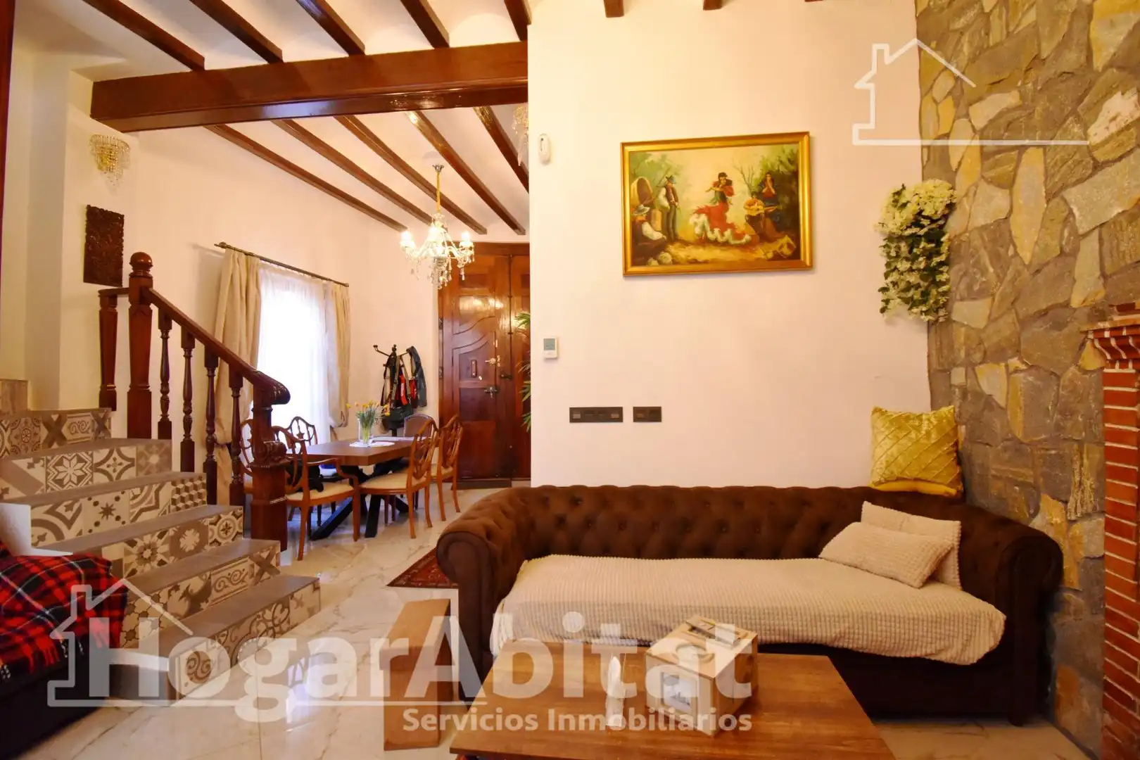 Sala d'estar de Casa o xalet en venda en Beniarjó amb Aire condicionat, Calefacció i Terrassa
