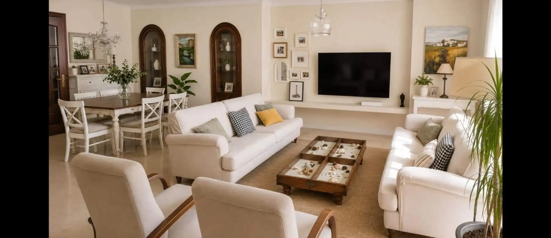 Wohnzimmer von Wohnung zur Miete in Cartagena mit Alarm