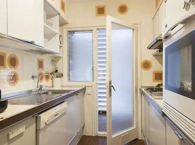 Kitchen of Flat for sale in Caldes d'Estrac  with Air Conditioner, Heating and Private garden
