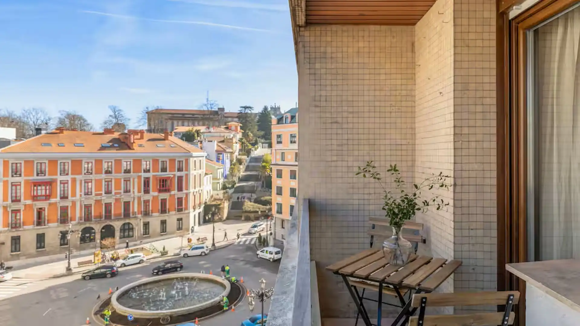 Balcony of Apartments for rent in Oviedo   with Air Conditioner, Heating and Private garden