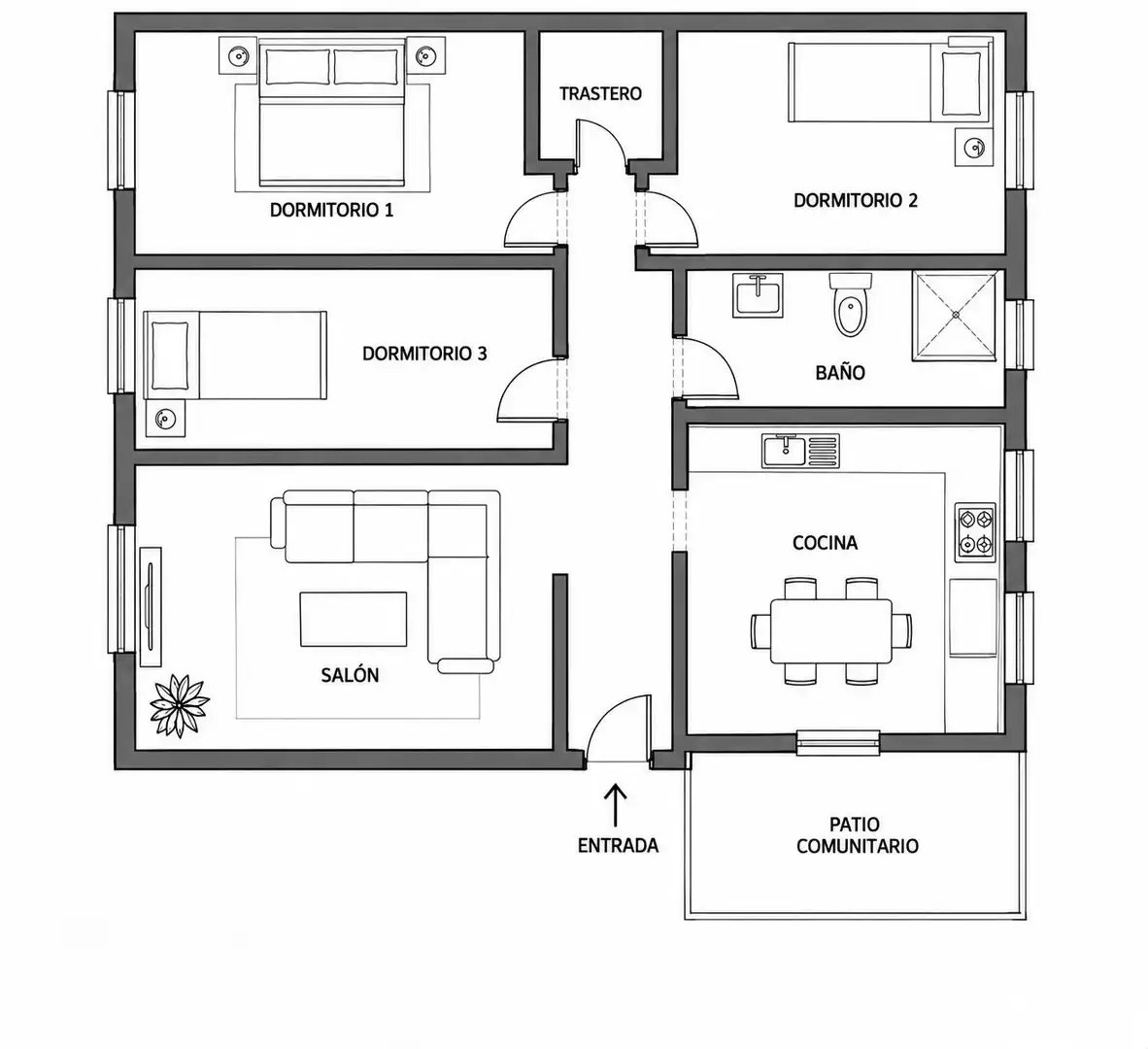 Wohnung mit Terrasse zum Verkauf in Calle Nuestra Sra Nieves, imagen 13
