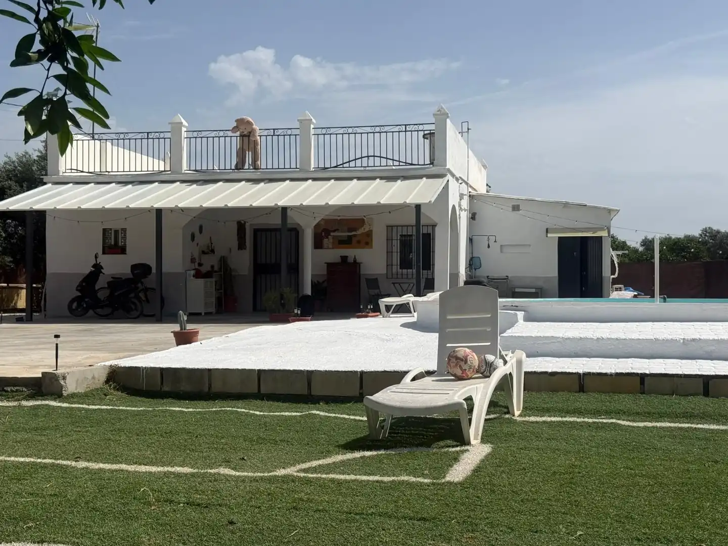 Terrassa de Casa o xalet en venda en Utrera amb Jardí privat, Terrassa i Piscina
