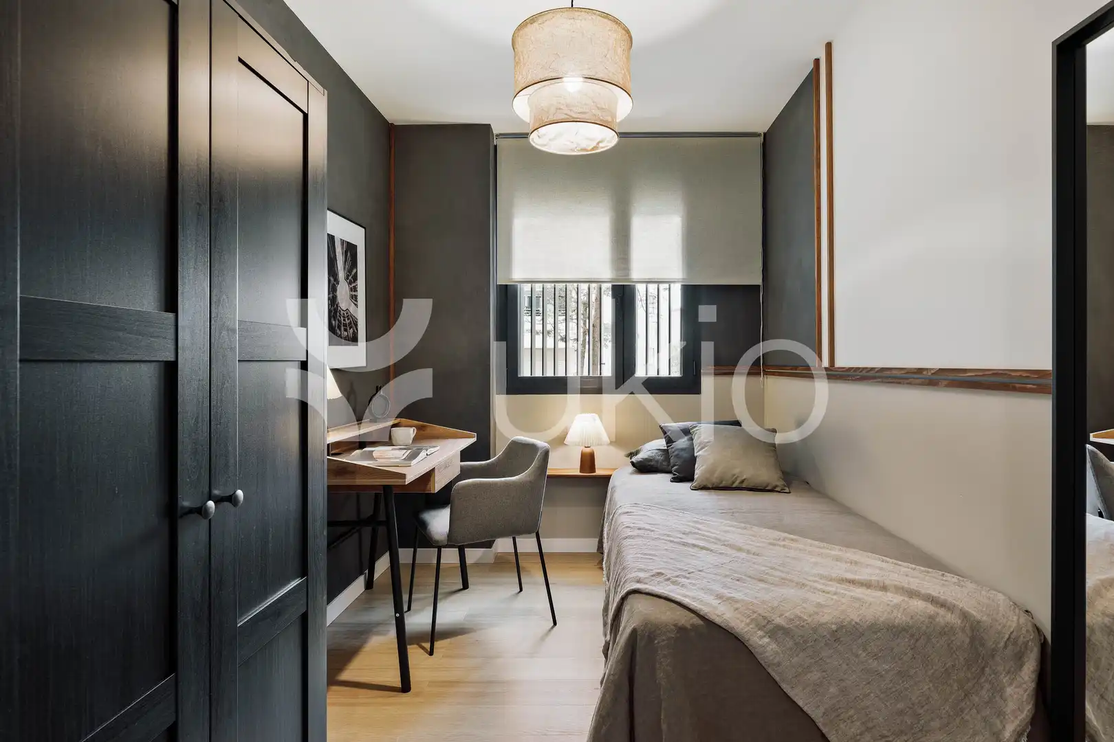 Habitación de Apartamento de alquiler en Barcelona con Aire acondicionado, Calefacción y Amueblado