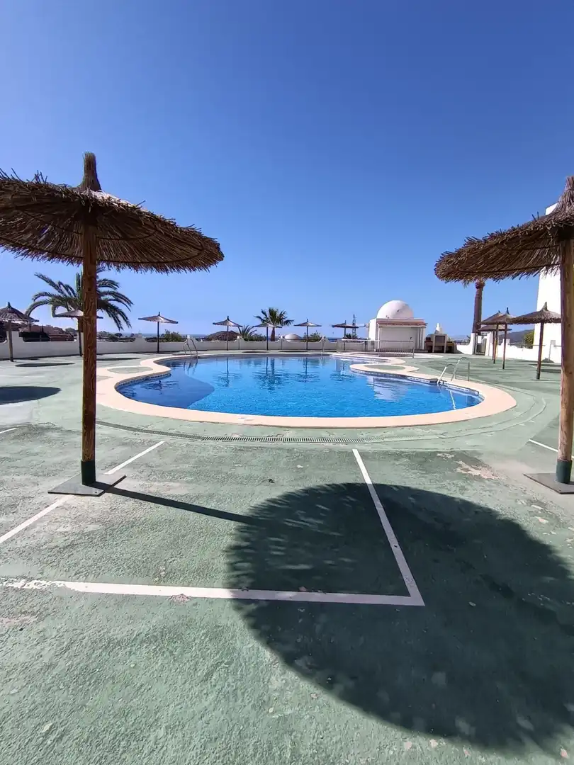 Swimming pool of Flat for sale in Pulpí  with Air Conditioner, Private garden and Furnished