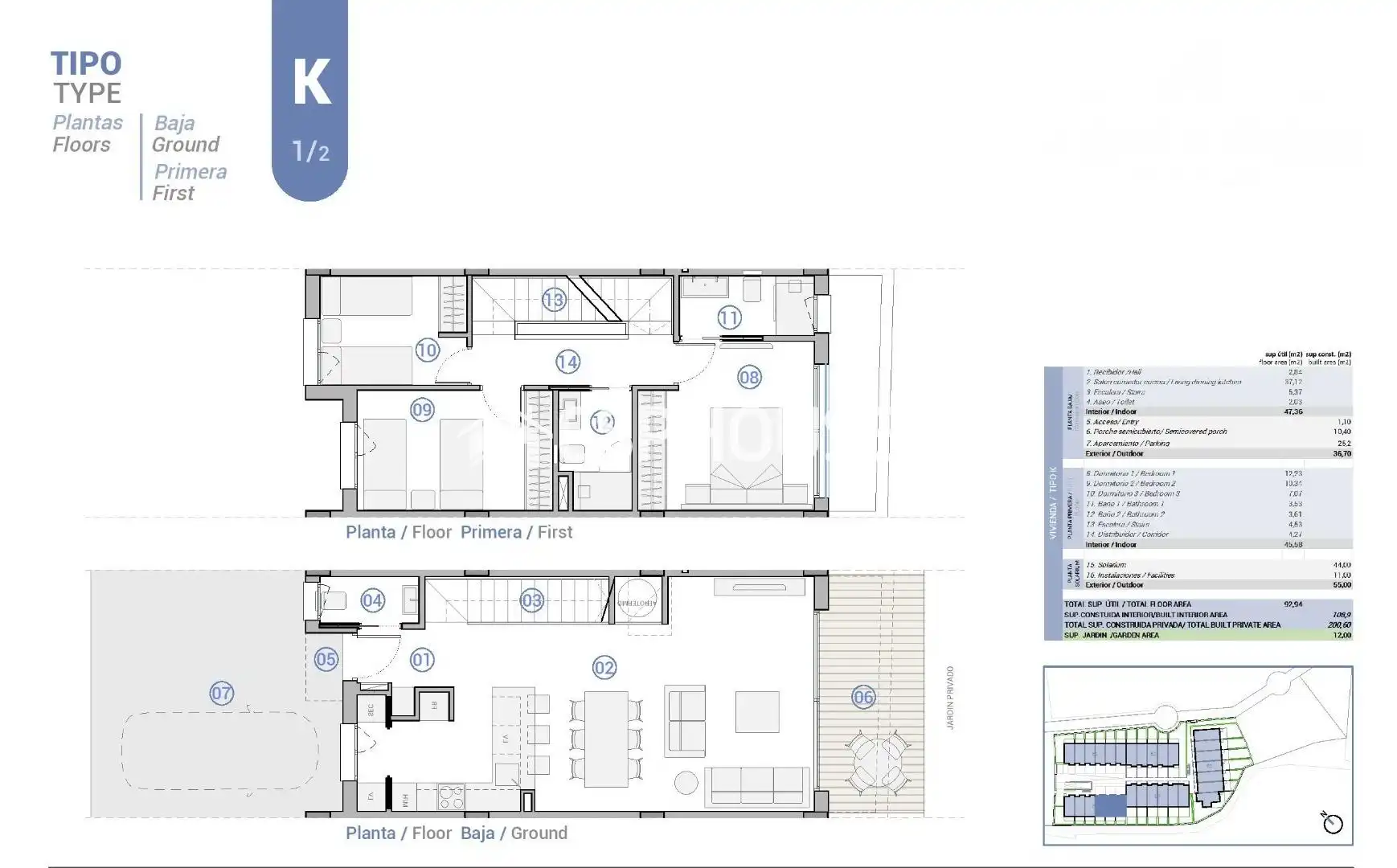Bungalow con terraza en venta en Pueblo Español - Coveta Fumá, imagen 12