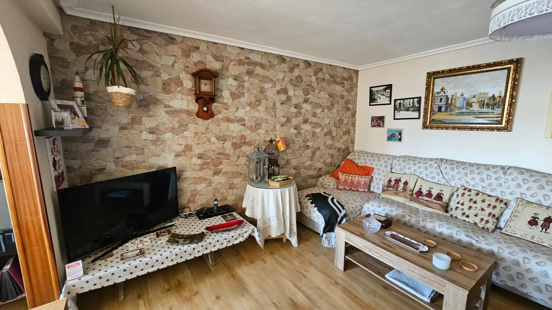 Sala de estar de Piso en venta en El Campello con Aire acondicionado, Calefacción y Parquet