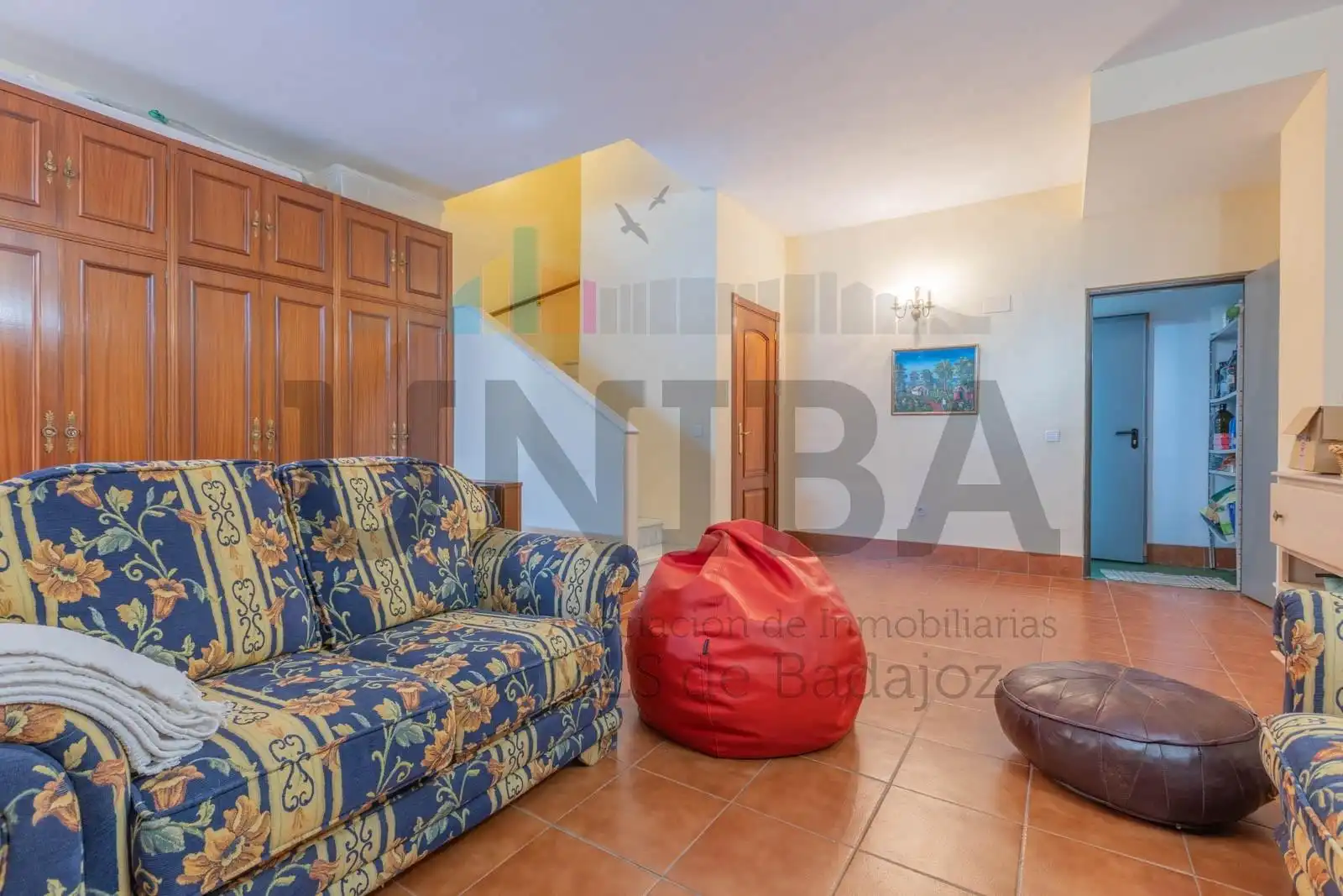Sala d'estar de Casa adosada en venda en Badajoz amb Aire condicionat, Calefacció i Traster