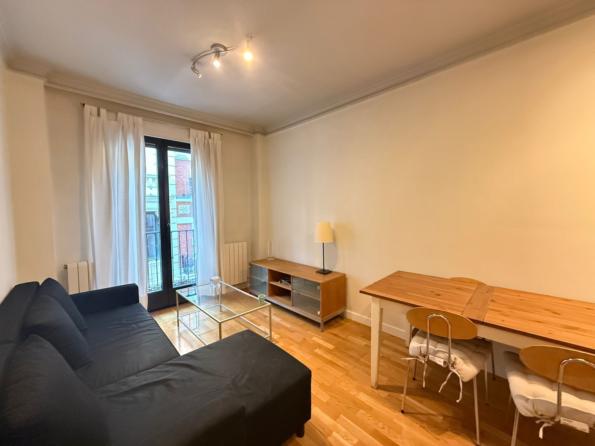 Living room of Flat for rent in  Madrid Capital  with Air Conditioner, Heating and Swimming Pool