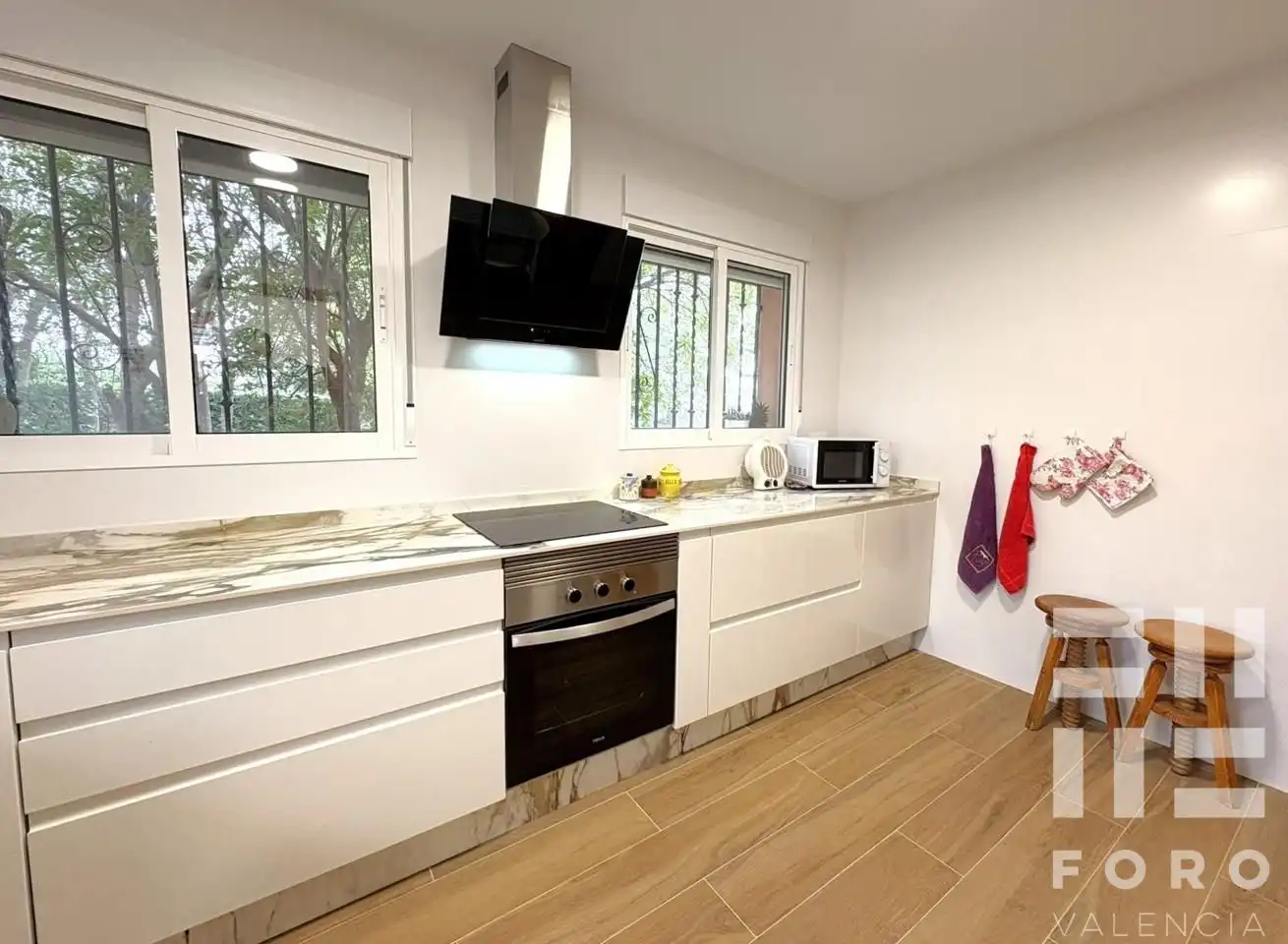Cocina de Casa o chalet en venta en Alberic con Aire acondicionado, Jardín privado y Terraza