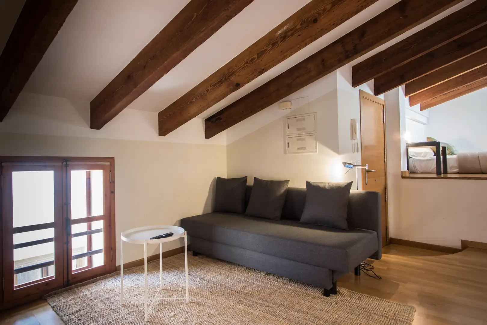 Sala d'estar de Loft de lloguer en Valencia amb Aire condicionat, Calefacció i Parquet