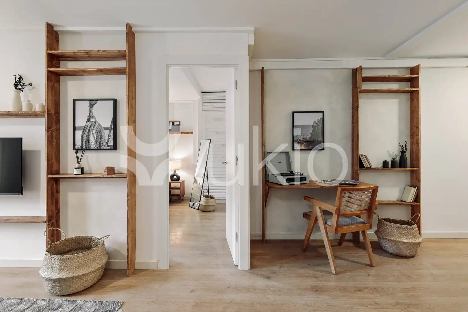 Habitación de Apartamento de alquiler en Barcelona con Aire acondicionado, Calefacción y Amueblado