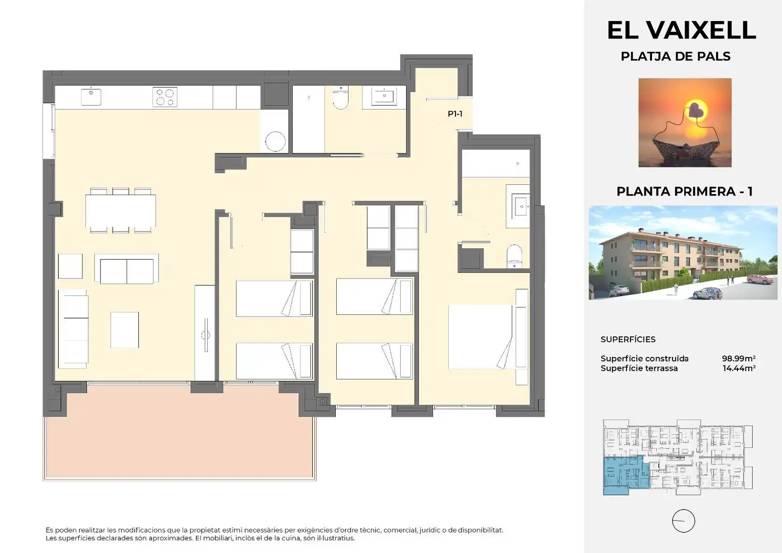 Flat for sale in Pals  with Air Conditioner, Heating and Terrace