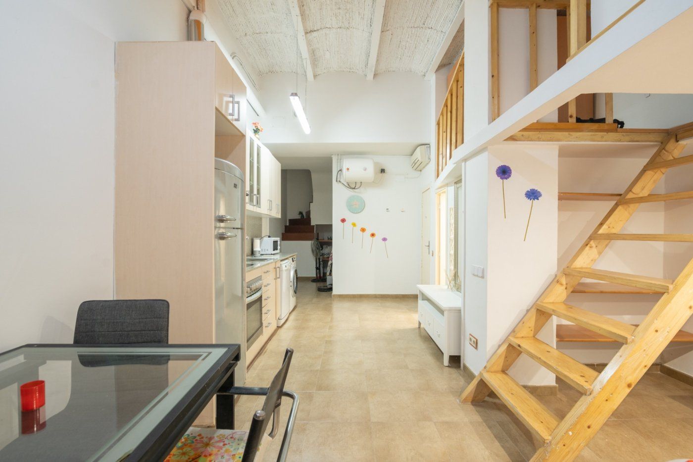 Kitchen of Study for sale in  Barcelona Capital  with Air Conditioner, Heating and Furnished