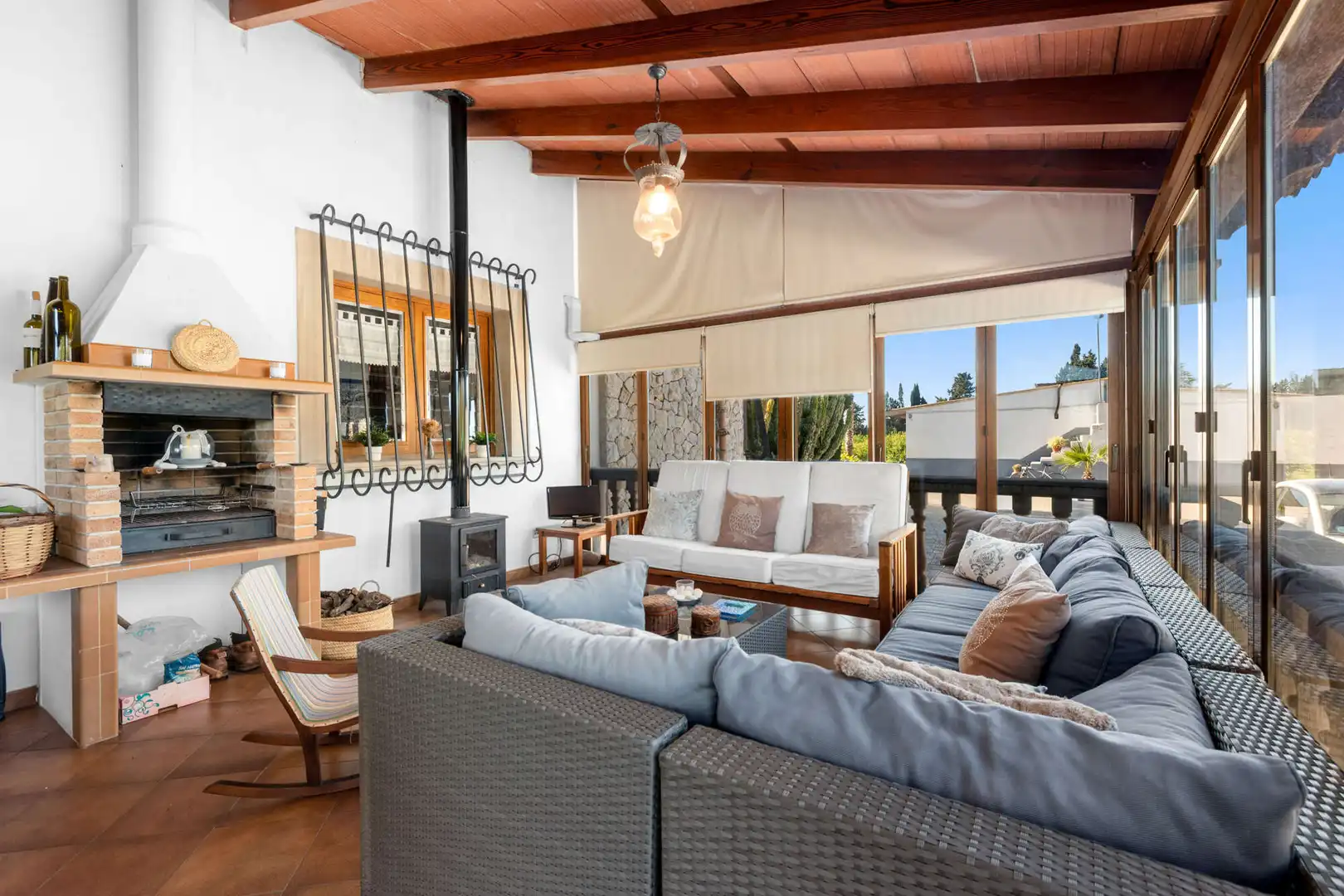 Sala d'estar de Finca rústica en venda en Lloseta amb Aire condicionat, Calefacció i Parquet