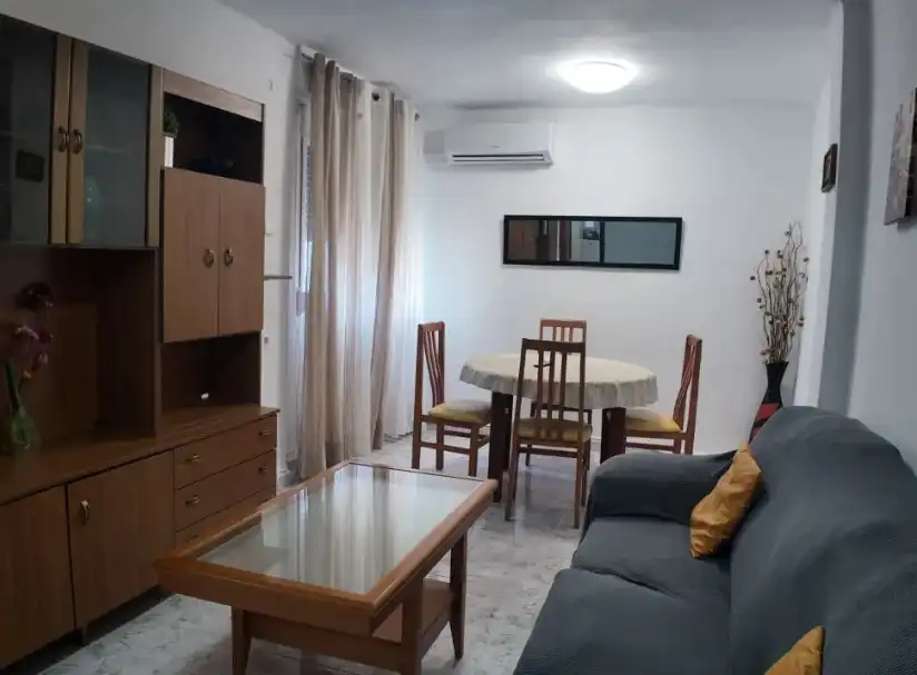 Wohnzimmer von Wohnung zur Miete in Valencia mit Klimaanlage, Heizung und Möbliert