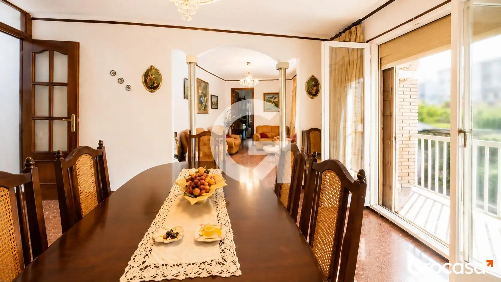 Dining room of Flat for sale in L'Hospitalet de Llobregat  with Air Conditioner and Balcony