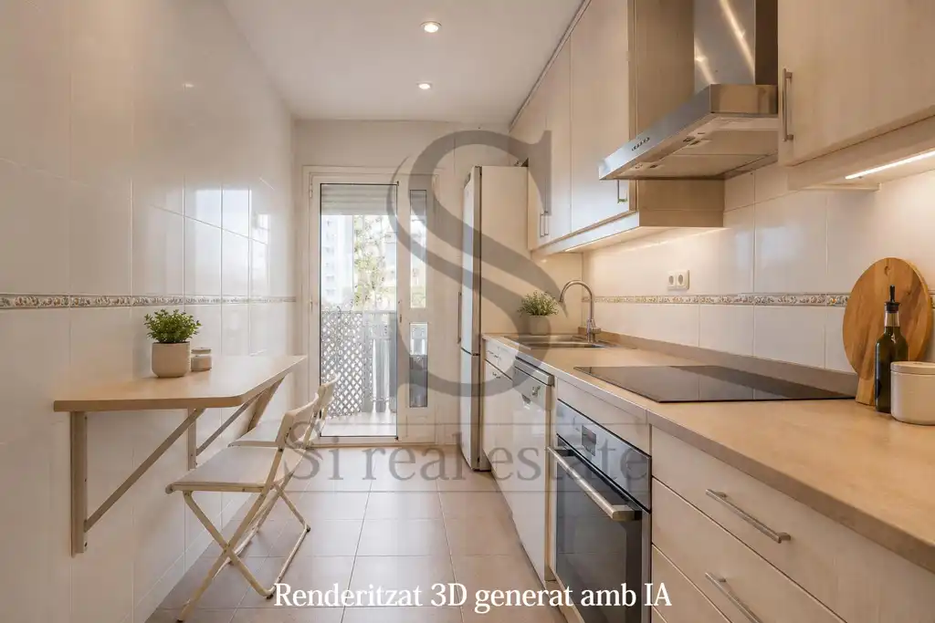 Kitchen of Flat for sale in Barcelona  with Air Conditioner, Heating and Terrace