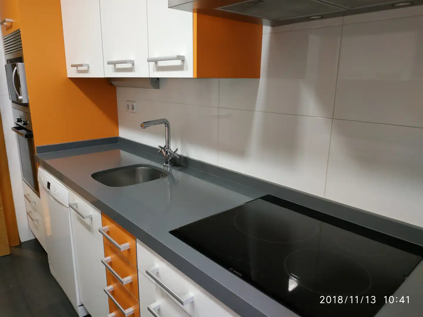 Küche von Wohnung zur Miete in Madrid mit Klimaanlage, Heizung und Parkett