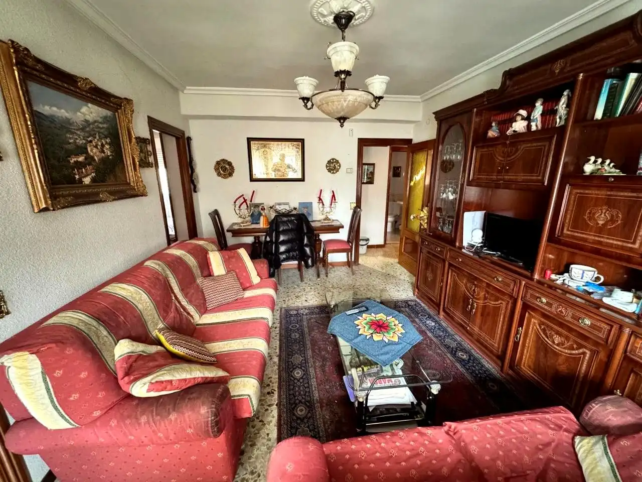 Living room of Flat for sale in Madrid  with Heating, Furnished and Alarm
