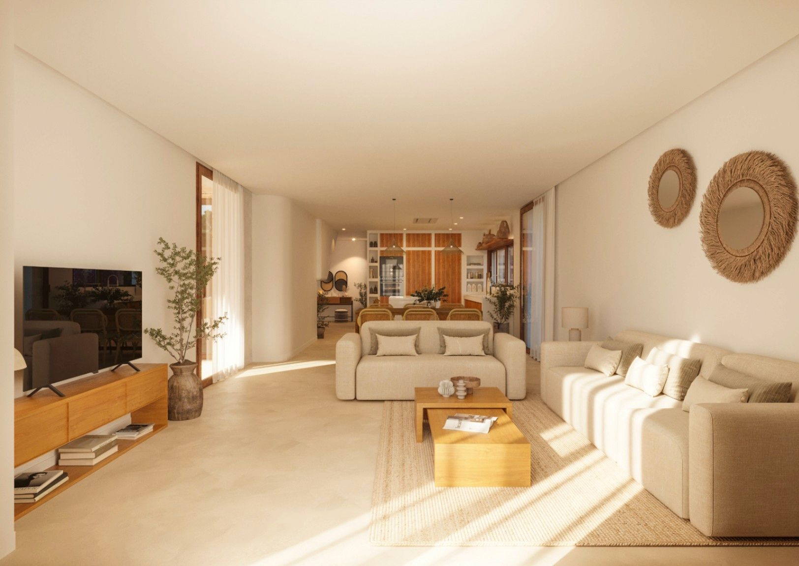 Sala d'estar de Casa o xalet en venda en Benissa amb Aire condicionat, Calefacció i Jardí privat