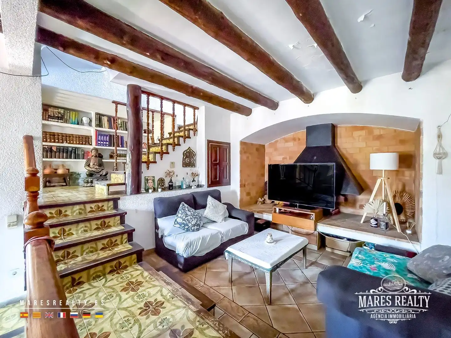 Sala de estar de Casa o chalet en venta en Lloret de Mar con Aire acondicionado, Calefacción y Jardín privado