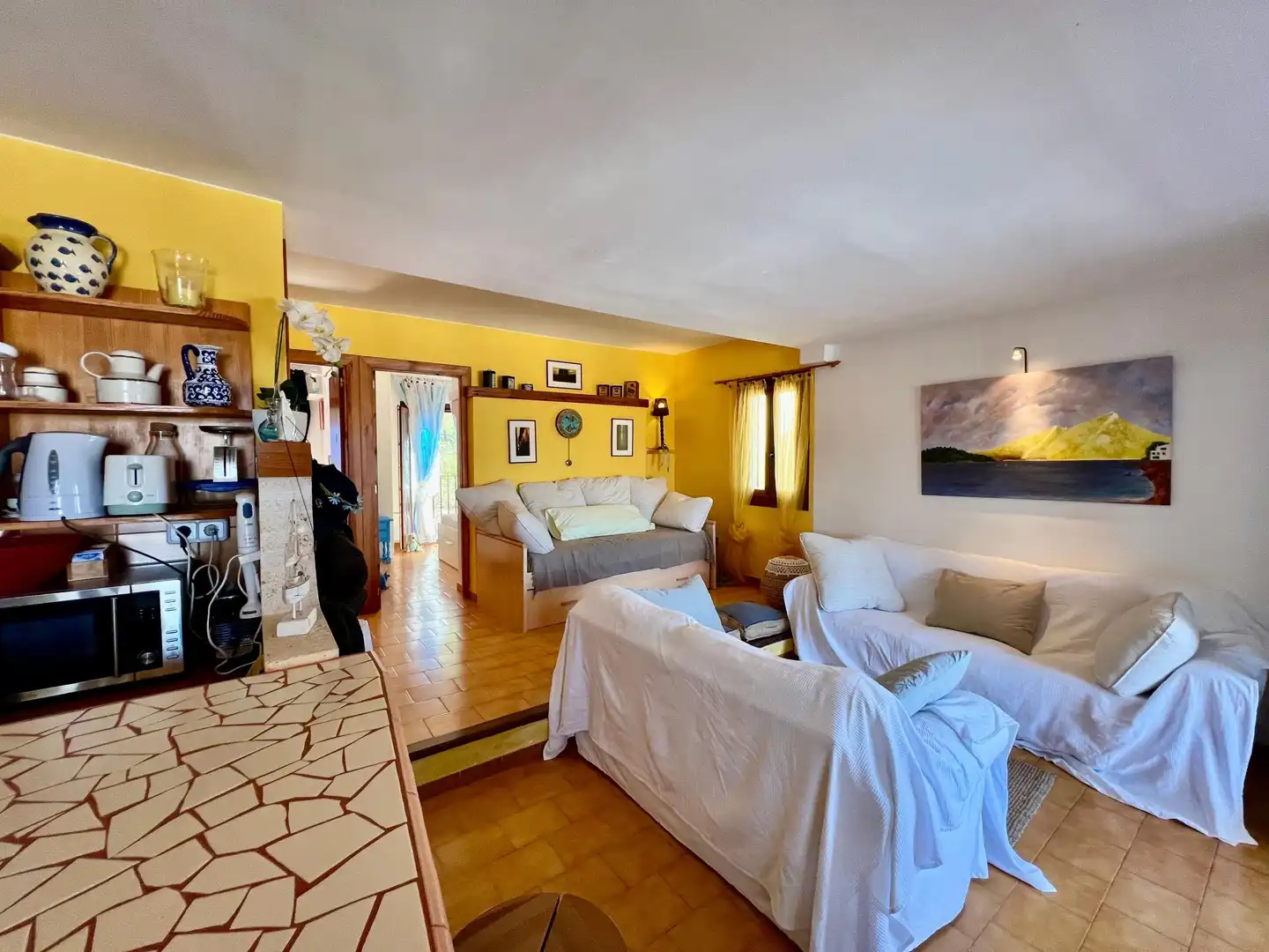Sala d'estar de Apartament en venda en Andratx amb Terrassa, Traster i Piscina comunitària