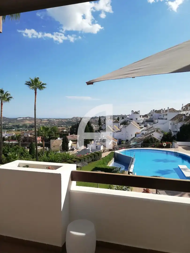 Exterior view of Flat for rent in Mijas  with Air Conditioner, Heating and Terrace