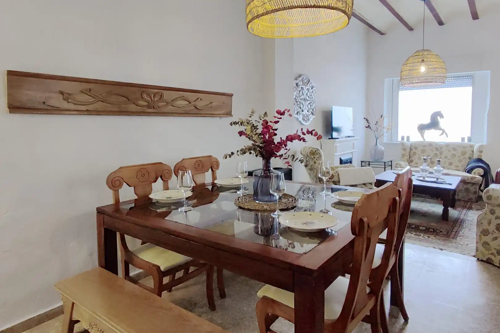 Comedor de Finca rústica en venta en Bolbaite con Terraza y Amueblado