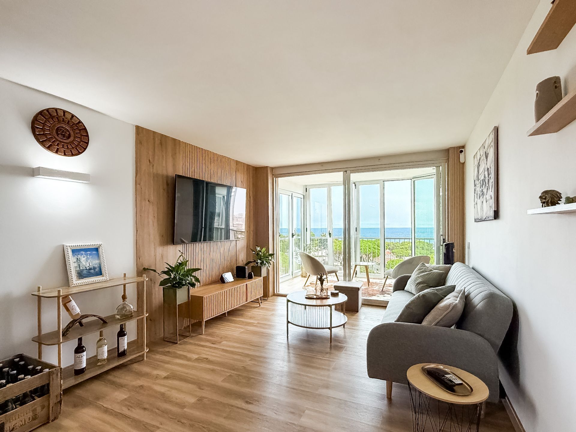 Sala d'estar de Apartament en venda en Castell d'Aro, Platja d'Aro i s'Agaró amb Aire condicionat, Jardí privat i Terrassa