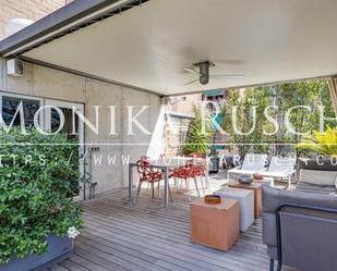 Terrace of Single-family semi-detached for sale in  Barcelona Capital  with Air Conditioner, Heating and Parquet flooring