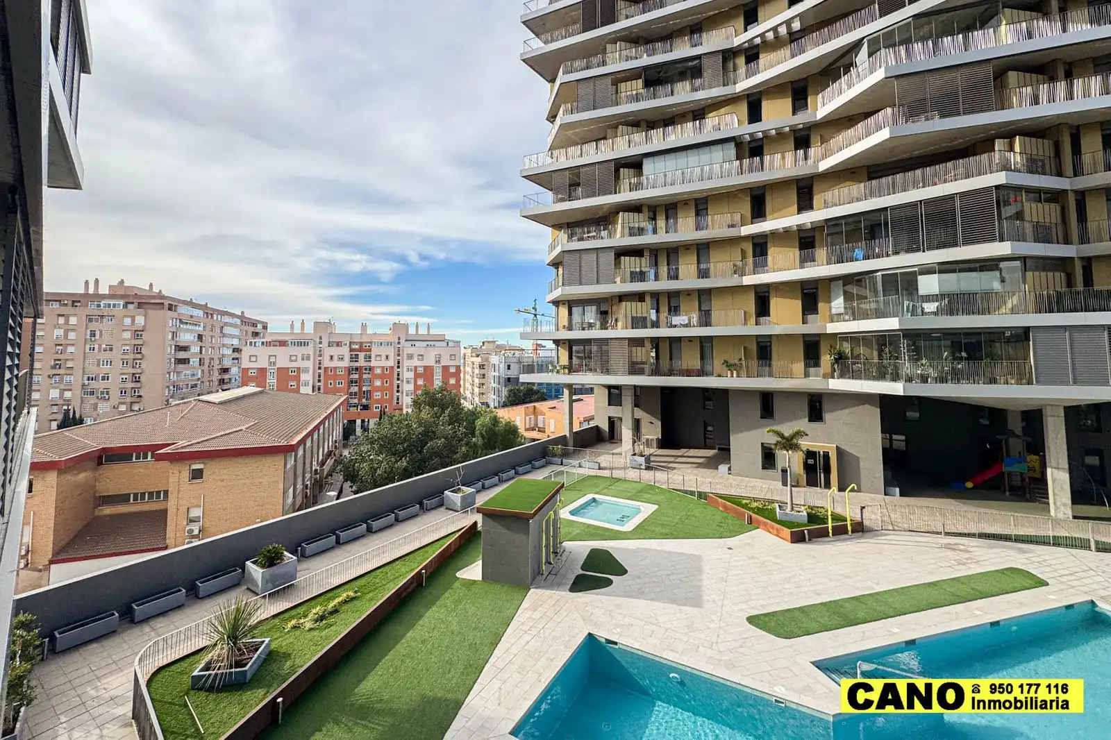 Swimming pool of Flat for sale in Almería  with Terrace, Storage room and Swimming Pool
