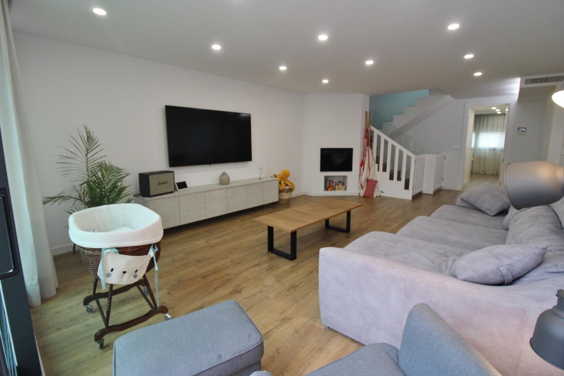 Living room of House or chalet for sale in Alicante / Alacant  with Air Conditioner, Heating and Terrace