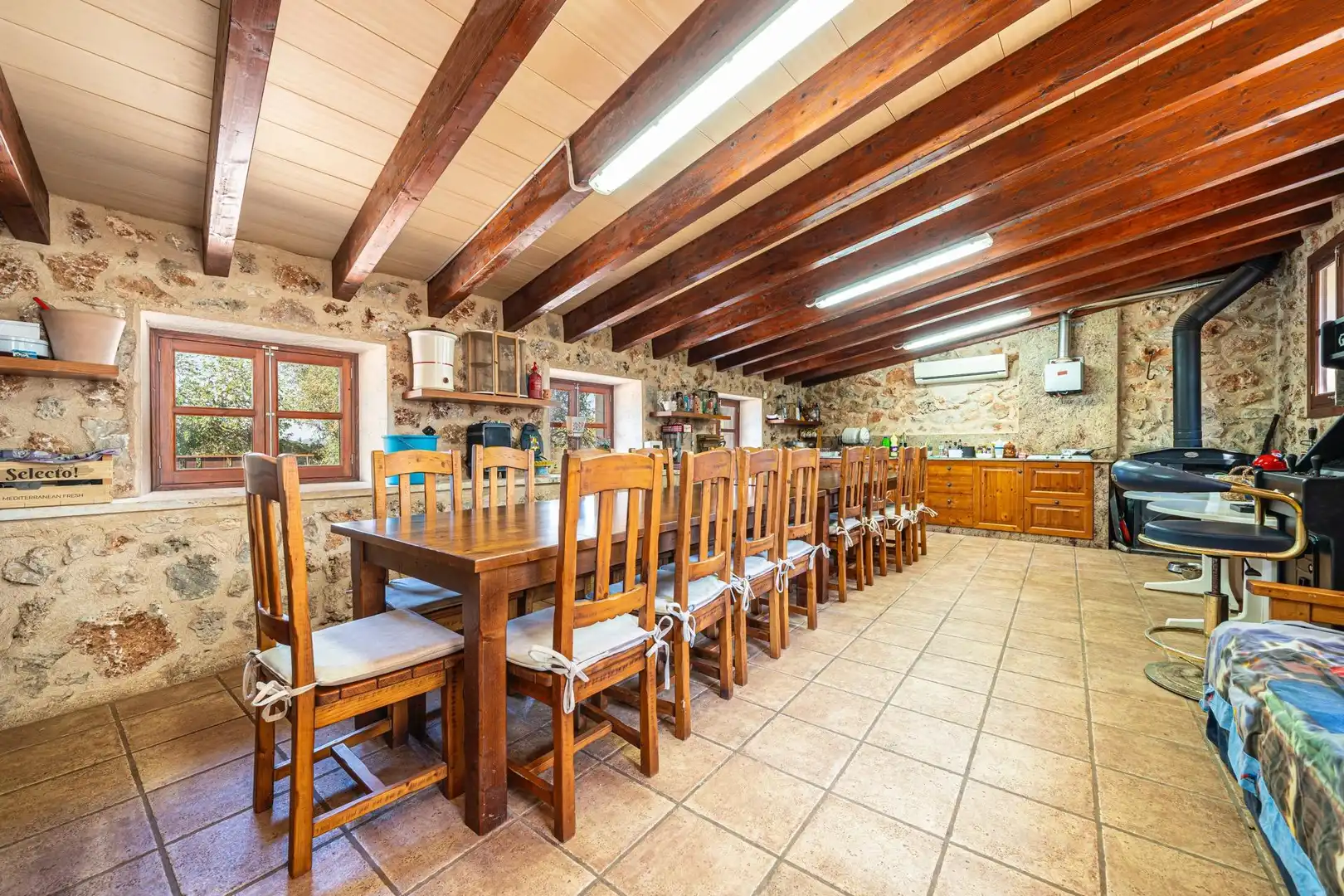 Comedor de Casa adosada en venta en Campos con Aire acondicionado, Calefacción y Jardín privado