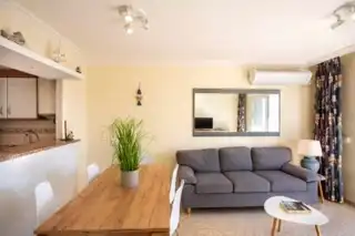 Living room of Flat for sale in Empuriabrava  with Air Conditioner, Terrace and Furnished