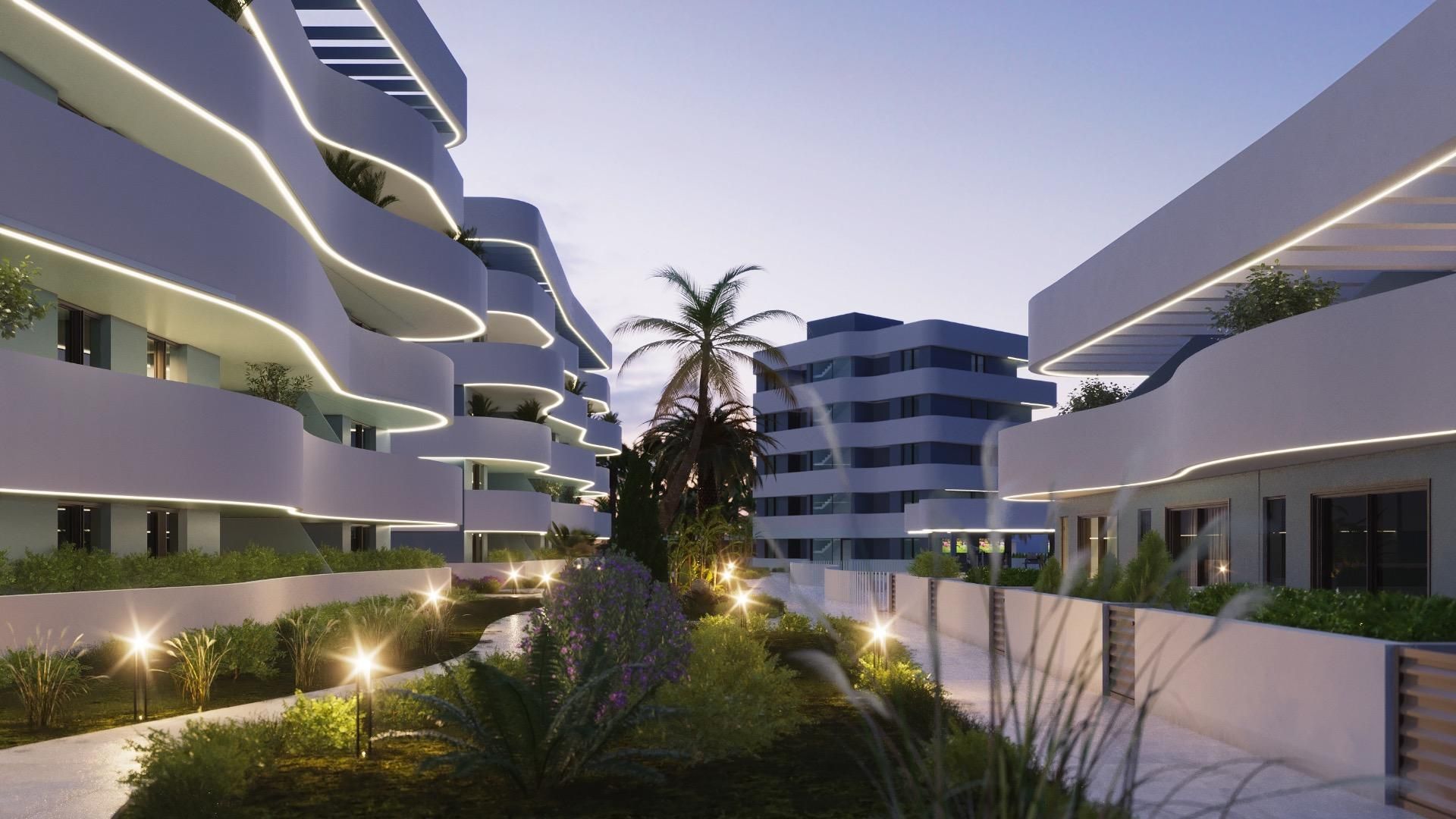 Vista exterior de Apartament en venda en Guardamar del Segura amb Jardí privat, Terrassa i Moblat