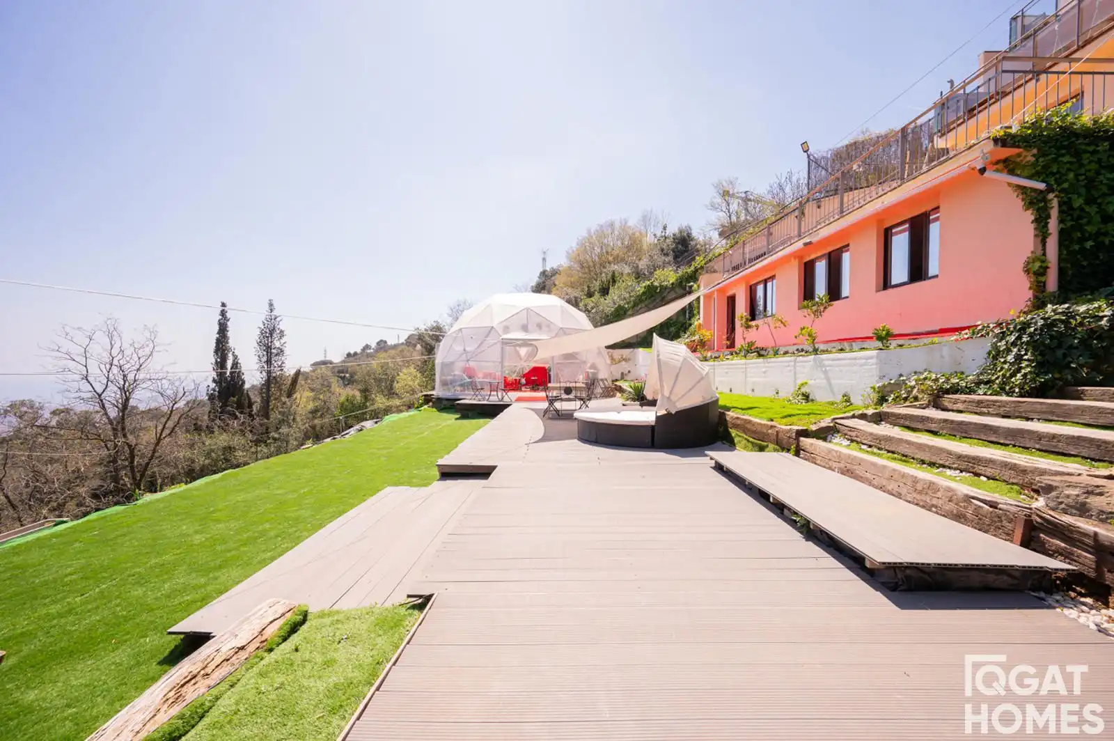 Terrassa de Casa o xalet en venda en Barcelona amb Aire condicionat, Calefacció i Jardí privat