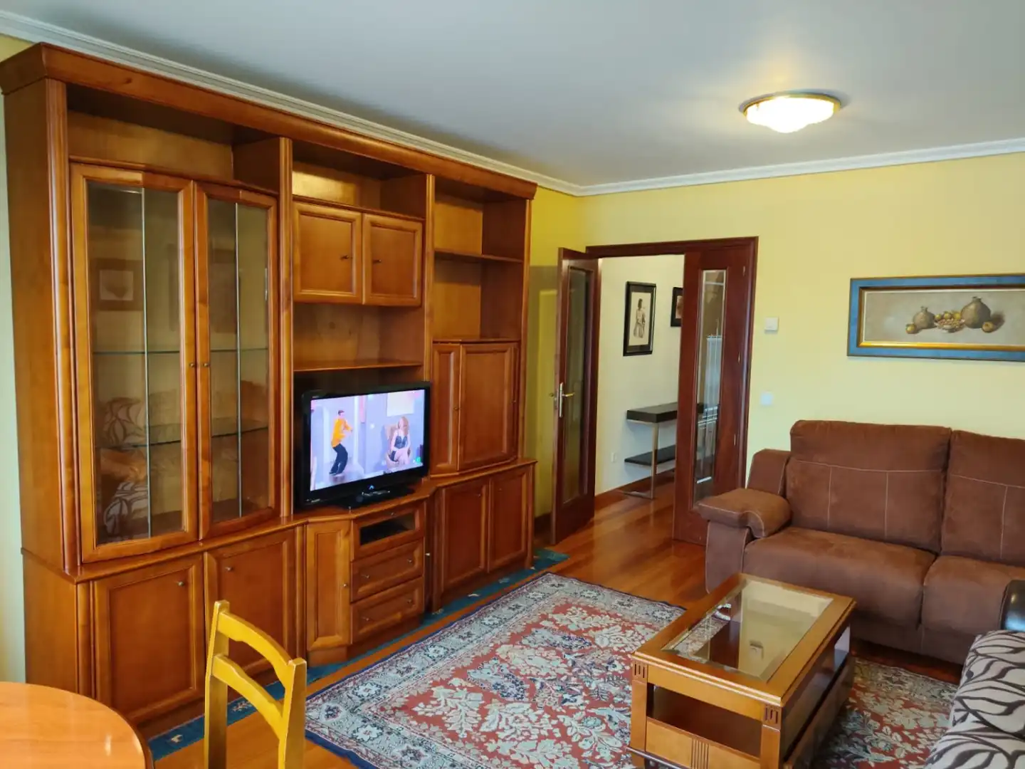 Living room of Flat for rent in Pontevedra Capital   with Heating, Furnished and Oven